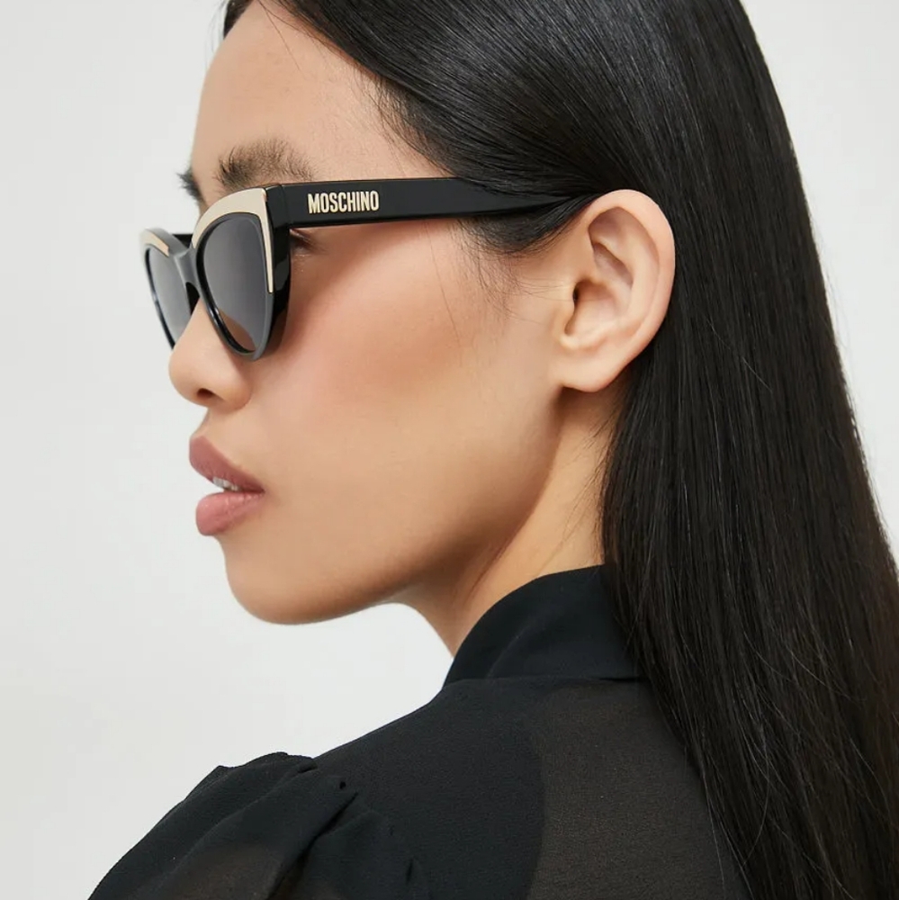 Moschino MOS094/S Sunglasses Color: Black/Grey Color Code: 807/R - Picture 12 of 12